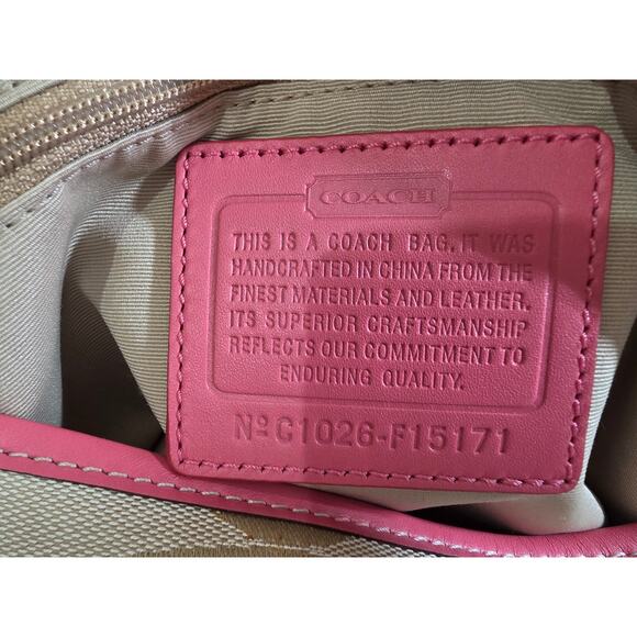 Coach 2010 Signature C Canvas Turnlock Flap Crossbody with Matching Wallet - Picture 7 of 14